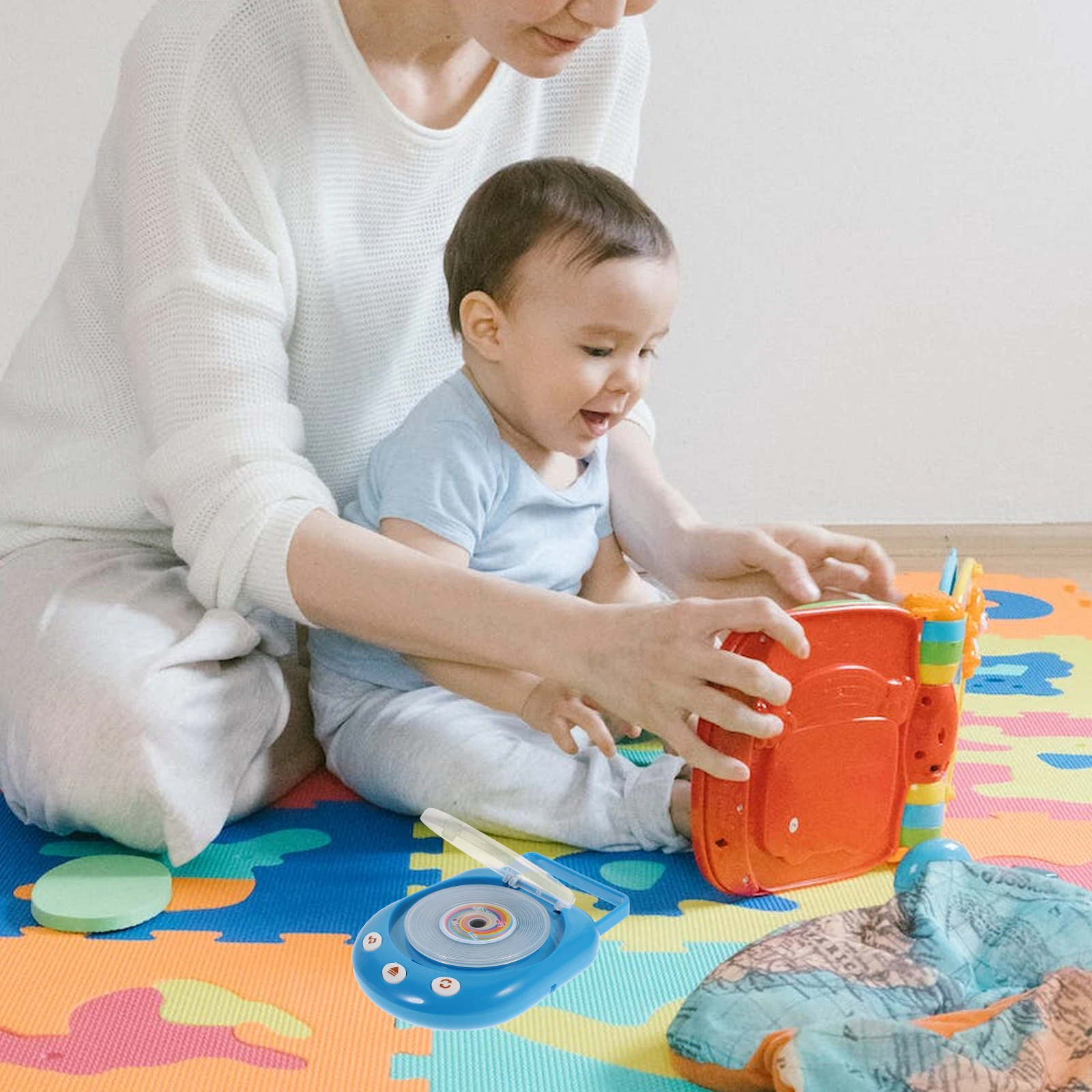 1pc lettore di CD musicale luminoso gioco educativo creativo plastica per bambini elettrodomestico regalo di apprendimento interattivo per