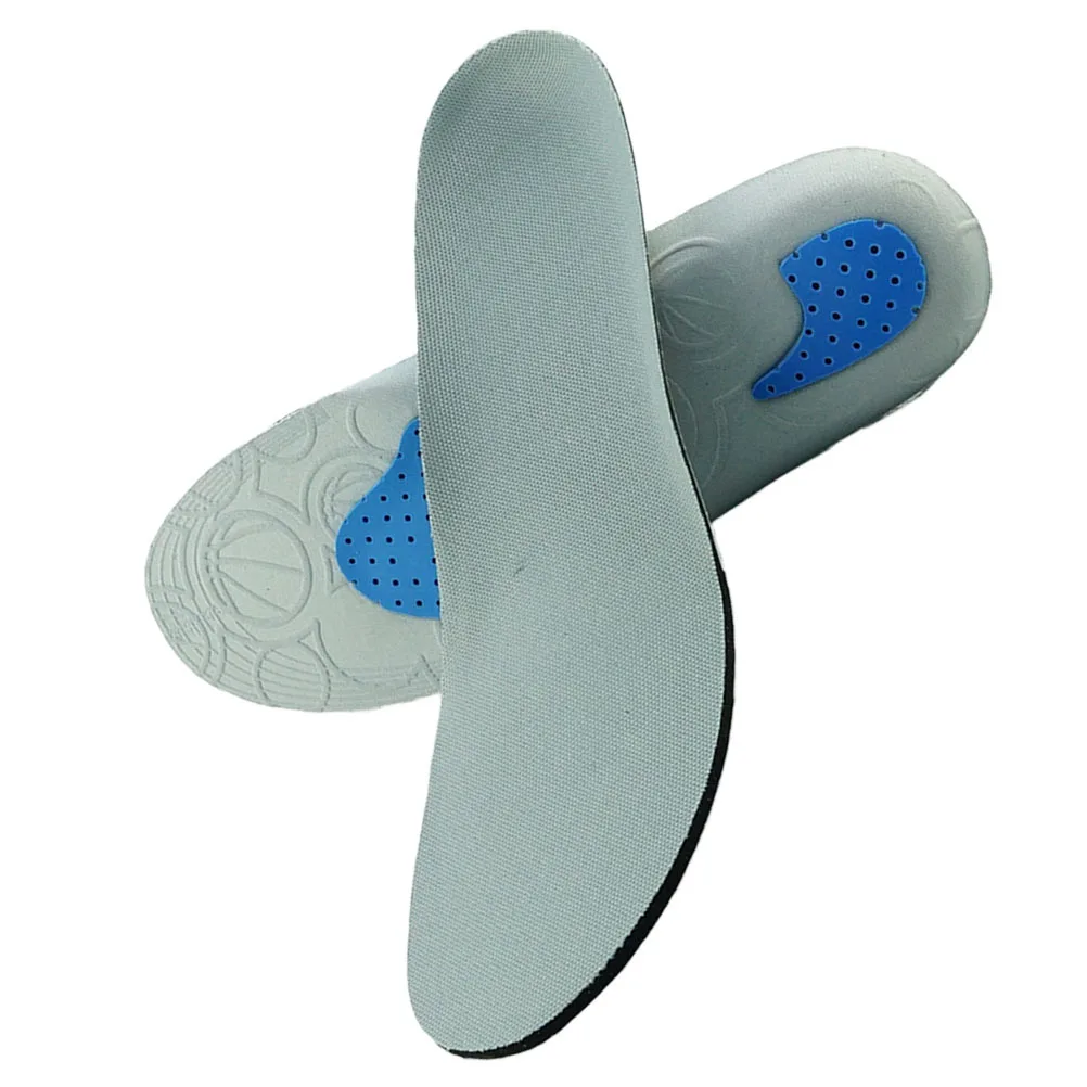 แผ่นรองพื้นรองเท้าอีวา สปอร์ต 1 คู่ แผ่นรองดูดซับแรงกระแทกแบบยืดหยุ่นสูง ขนาด 35-40 สีเทา ลดความเครียด ปรับปรุงการควบคุมการเคลื่อนไหว