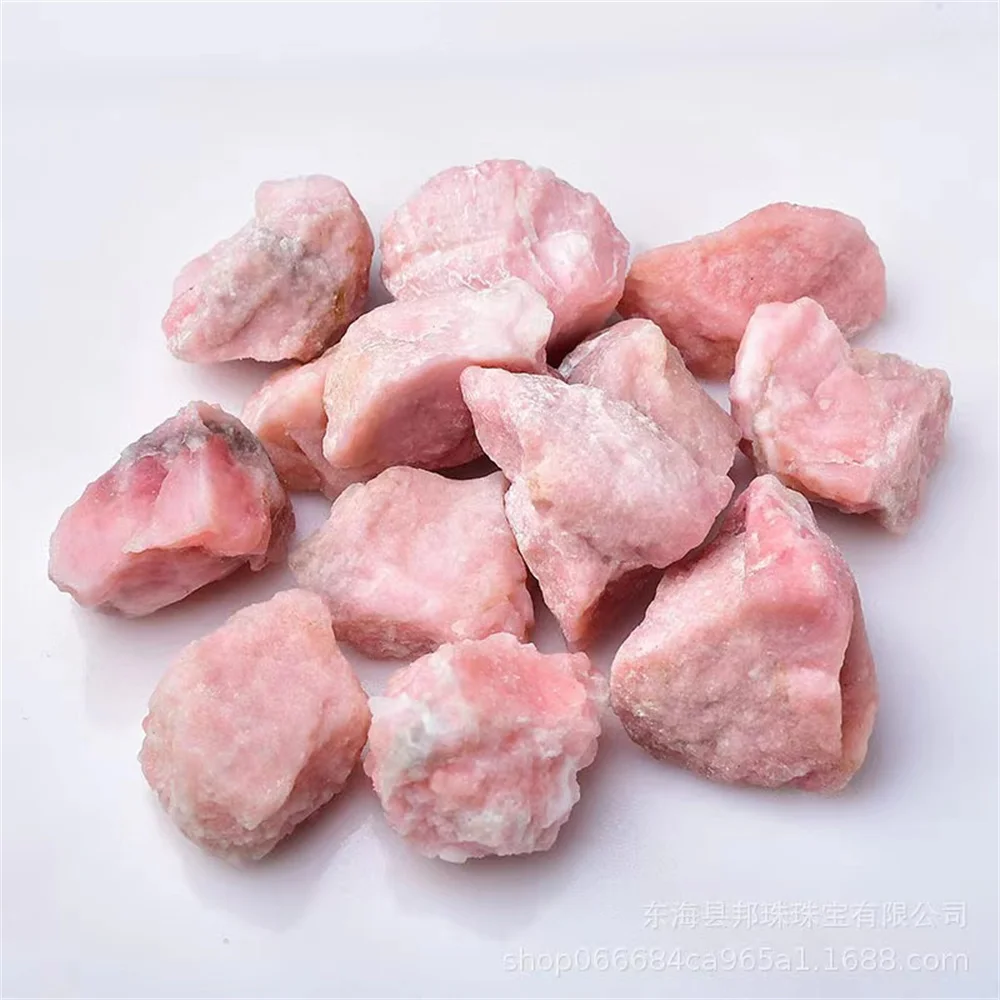 

Natural Pink Opal Raw Stones Rough Quartz Crystal Reiki Healing Mineral Rock Specimen Aquarium Gemstone Home Decoration