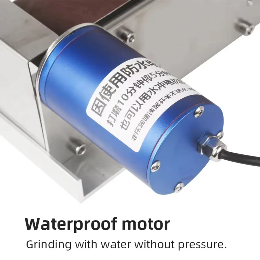 Mini Electric Belt Sander Tabletop Knife Sharpening Machine for Knives Scissors Blades Home Workshop Polishing Grinding Tool