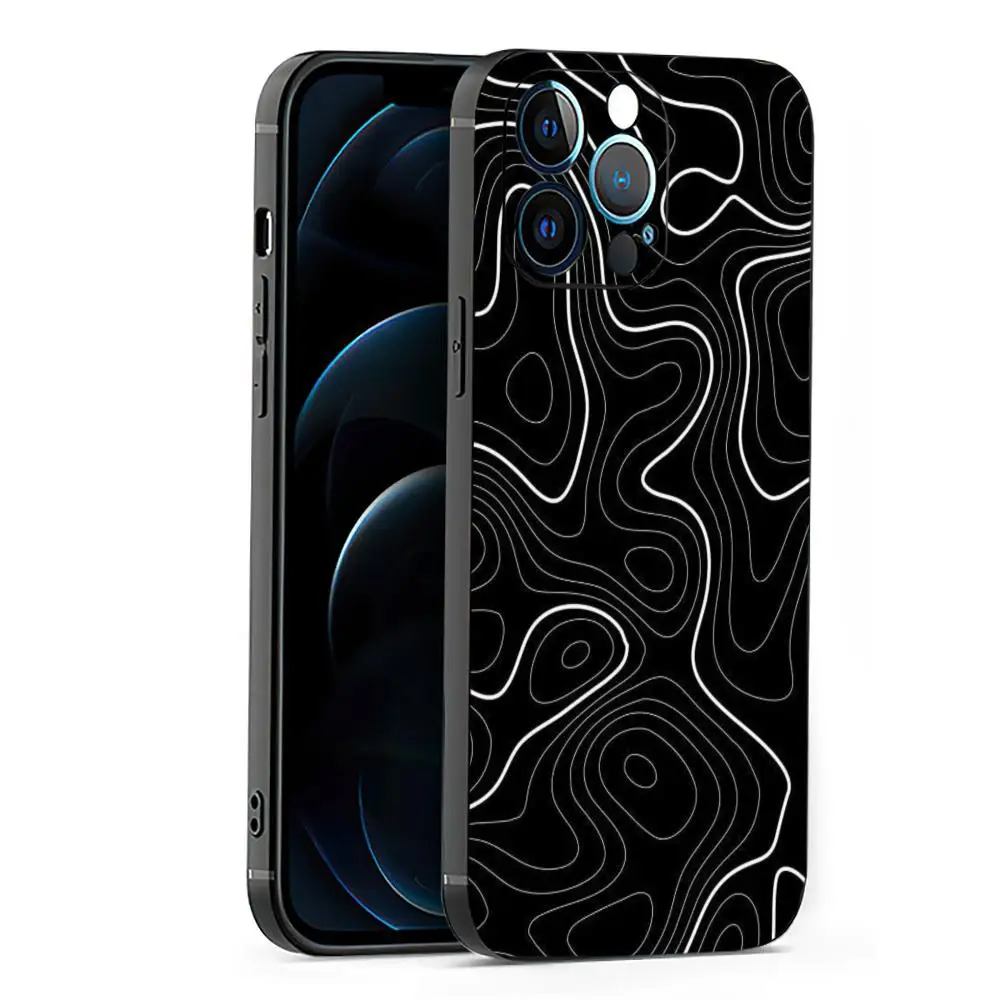 

Creative lines Phone Case Phone Case For Samsung Galaxy S25 S24 S22 S23 Ultra S21 S20 Plus 5G Frosted Non-Slip Full Cover