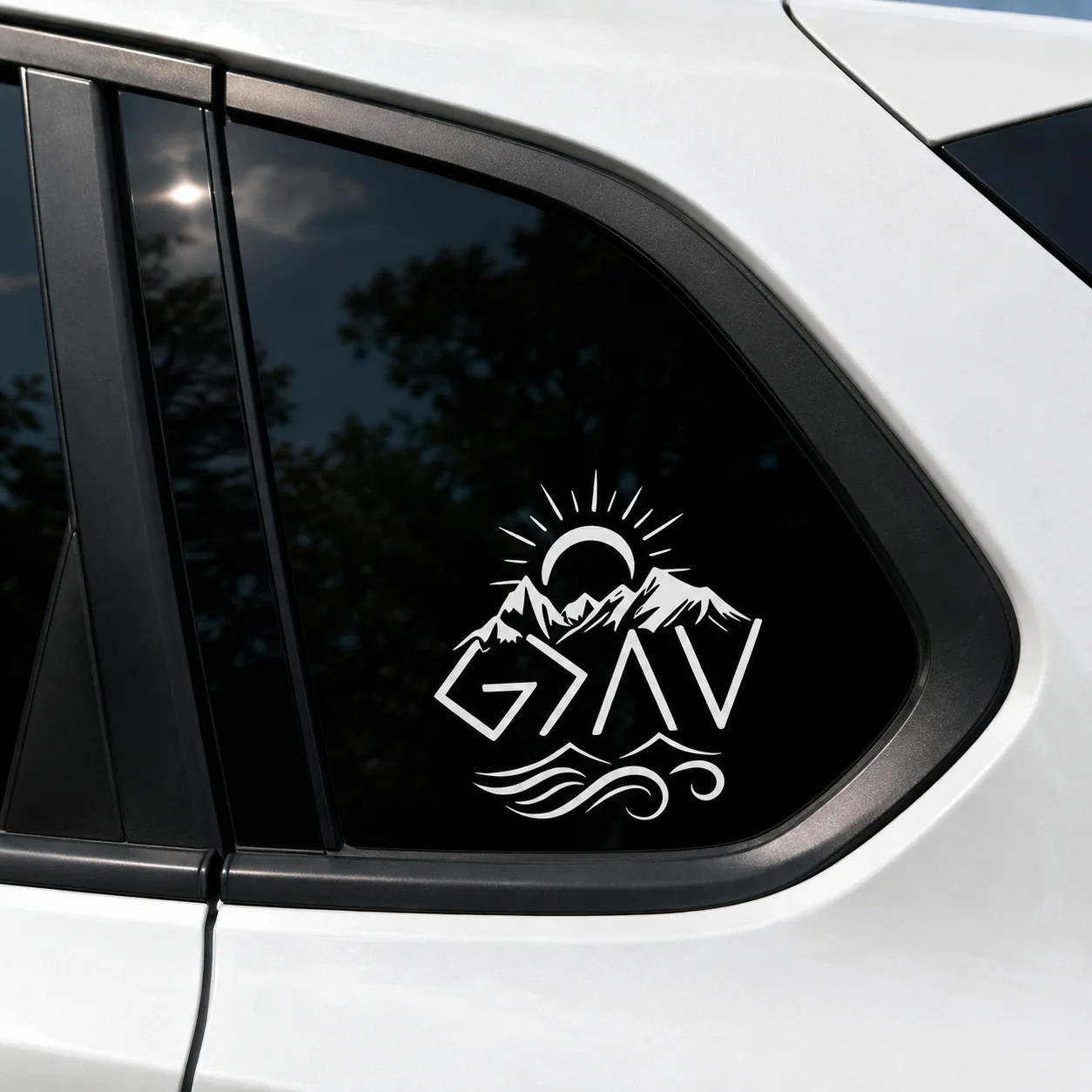 Mountain Peak Car Stickers Wat - Outdoor Adventure Words 评论和价格