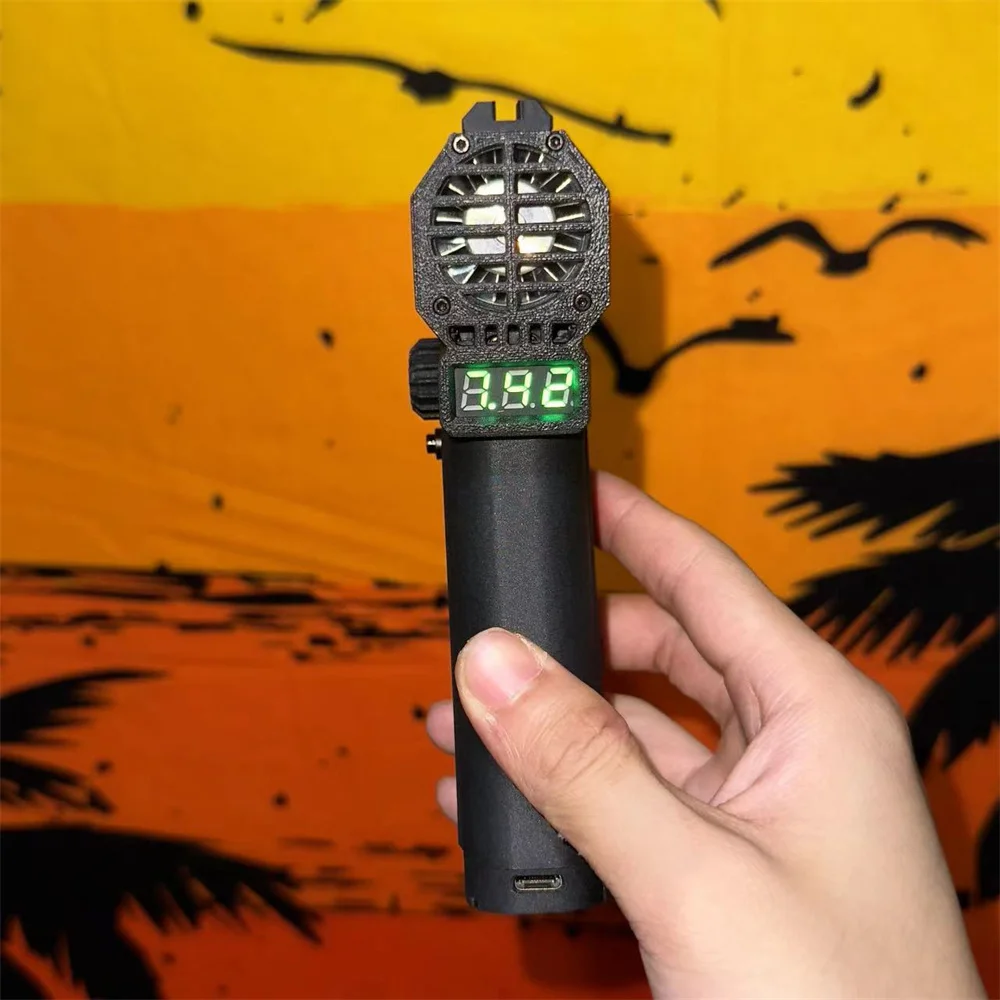 Violent Blower Mini Turbo Jet Fan Handheld Brushless Motor with 21700 Battery*2 110000 RPM adjustable Speed industrial Duct Fan