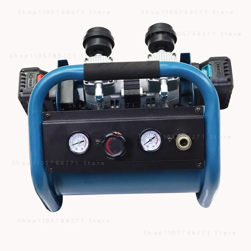Industrial high-power air compressor rechargeable wireless lithium battery air compressor dual barometer power tool parts