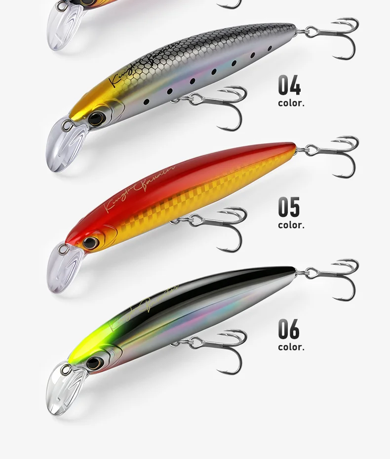 Kingdom Sinkender Angelköder 80mm 93mm 21g 30g Ultra Weitwurf-Minnow Künstliche Schwimmköder Pesca Seebarsch Barsch Angelköder – Detail 11