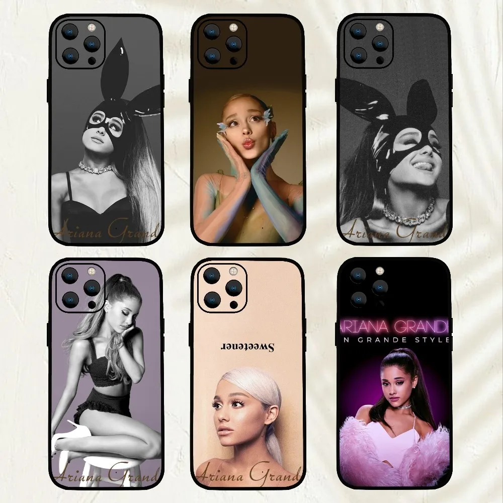 Singer Arianas G-Grande  Phone Case For iPhone Mini 11 12 13 14 15 Pro XS Max X Plus SE XR Shell