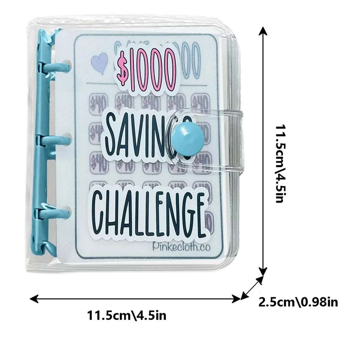 ABYK 1000 Savings Challenge Binder, Money Saving Binder, Savings Challenges Book with Envelopes, Envelope Savings Challenge A