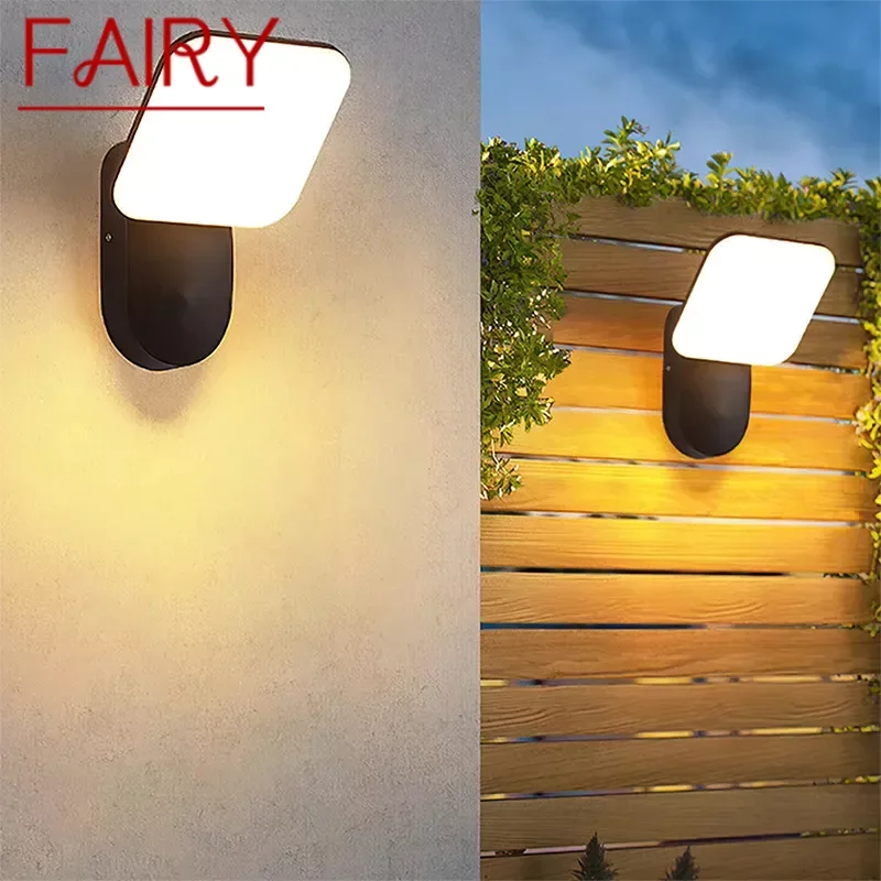 

FAIRY Contemporary LED Outdoor Wall Lamps Electric Simplicity Waterproof Balcony Hallway Courtyard Villa Gate Hotel