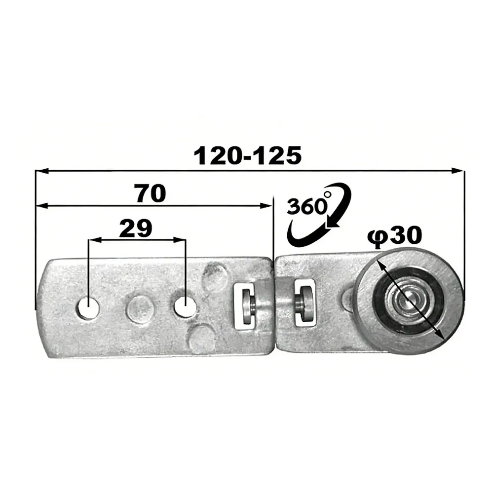 

1pc Steering Single Pulley Curtain Car Pulley Turns Single Pulley Soft Wagon Large Pulley For Sliding Door Cabinets Hardware