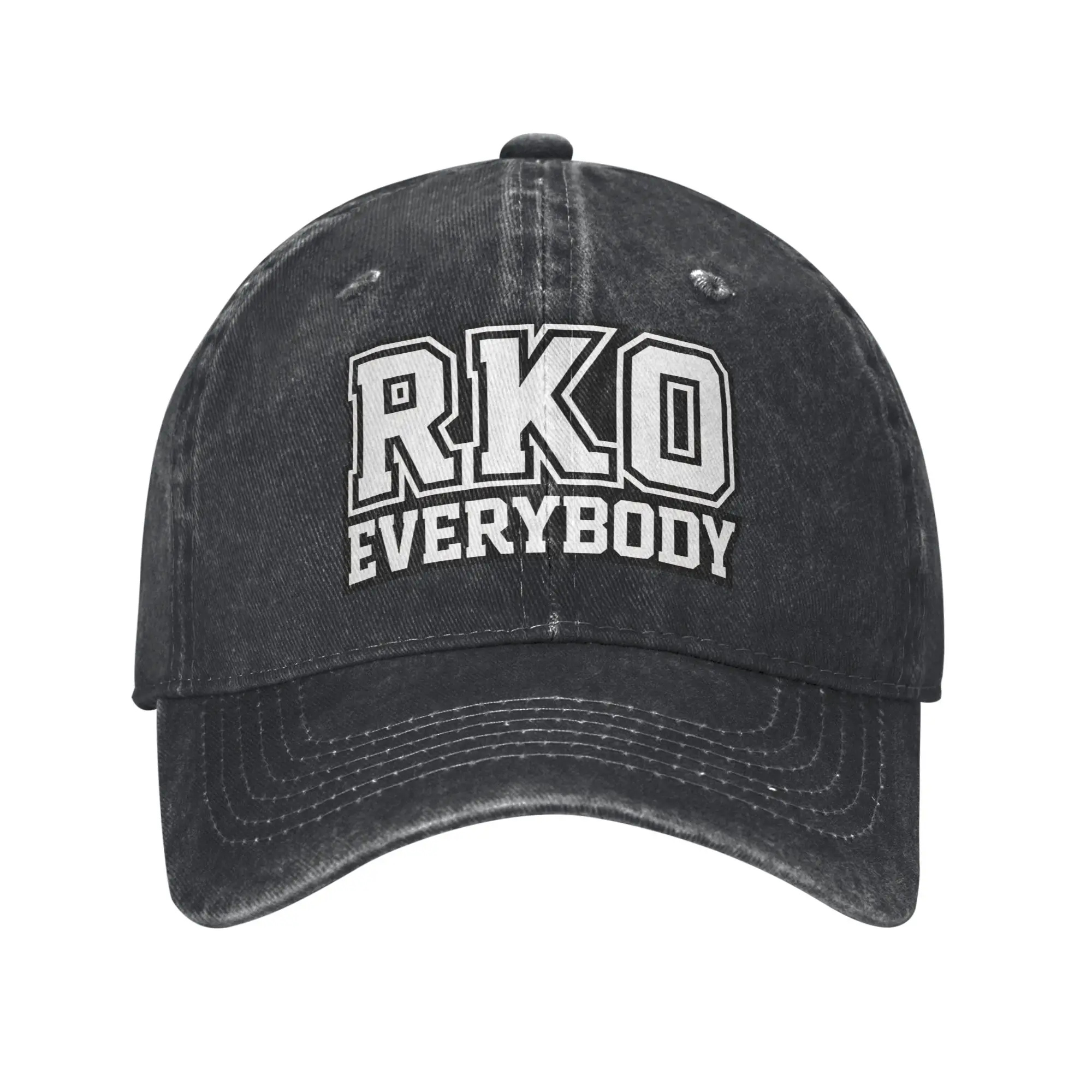 Rko Everybody  Baseball Cap Sun  Kpop Rock Wholesale Washed Trucker Hat Unisex-Teens y2k Funny Custom Logo Snapback Cap
