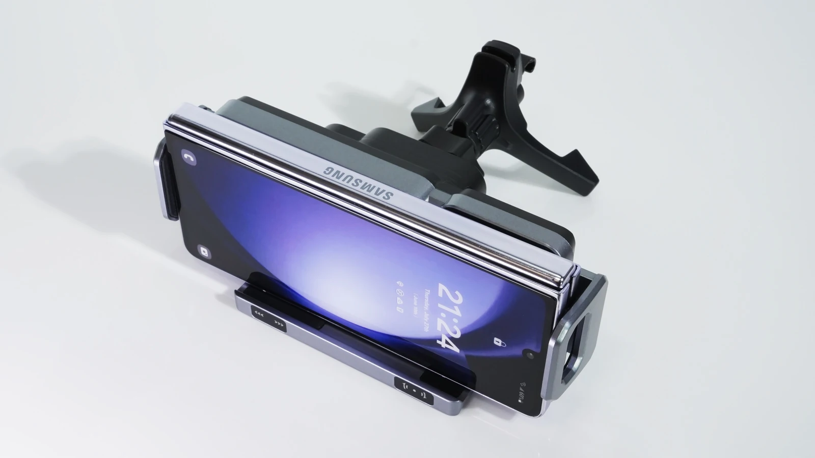 Dual Coil Faltbare Telefon Halter Auto Drahtlose Ladegerät Universal Auto Telefon Halterung Schnelle Lade Für Samsung iPhone Xiaomi Z Fold – Detail 9