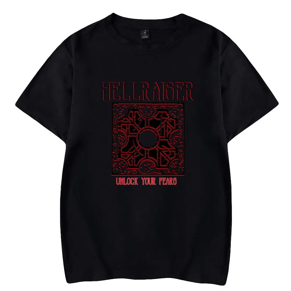 

2026 Hellraiser Movie Tshirt Crewneck Short Sleeve Tee Women Men T-shirt American New Movie Casual Style Unisex Clothes