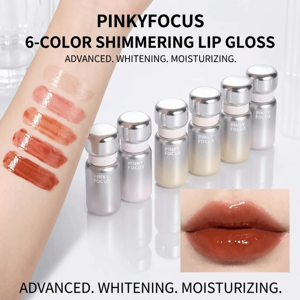 Brilho Labial Líquido Sexy e Hidratante com Efeito Espelhado, Longa Duração, À Prova D'água, para Beleza e Saúde