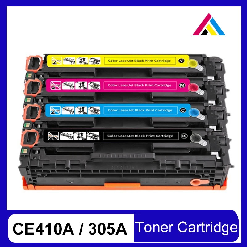 CSD CE410A 411 412 413 305A Toner Cartridge CE 410a Replacement for HP LaserJet Pro 400 Color Printer M451nw M471dn M475dw