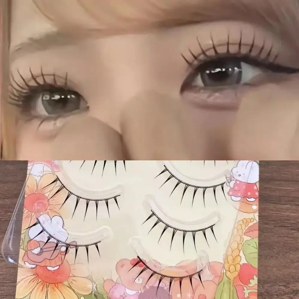 Faux cils d'apparence naturelle, une pièce, noirs, artificiels, outil de maquillage Manga, plastique N5Z7