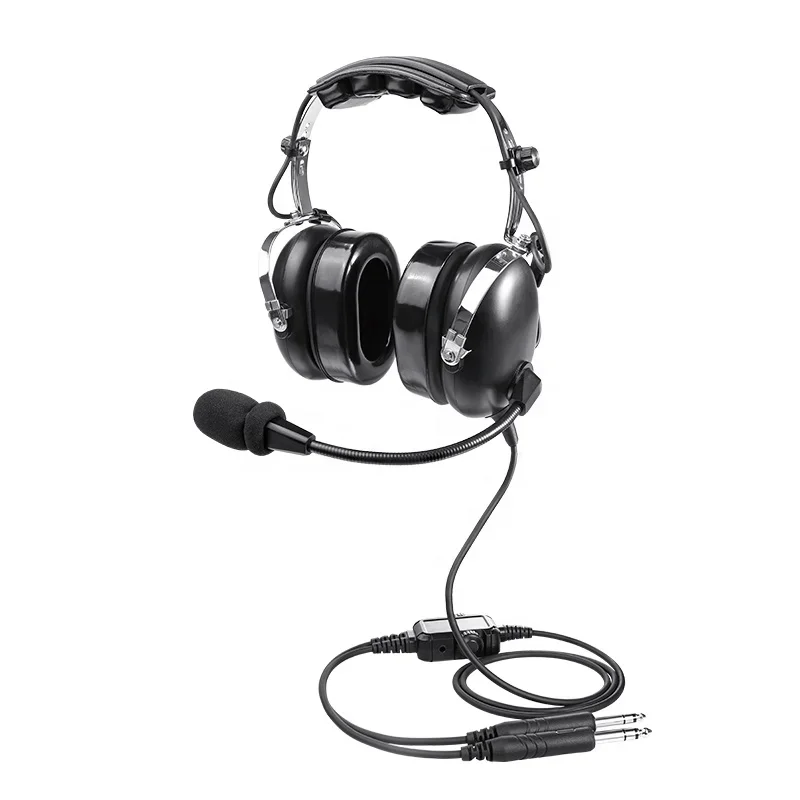 pilot headset 6.3mm Connectors and Aviation Use aviation headset similar to David Clark