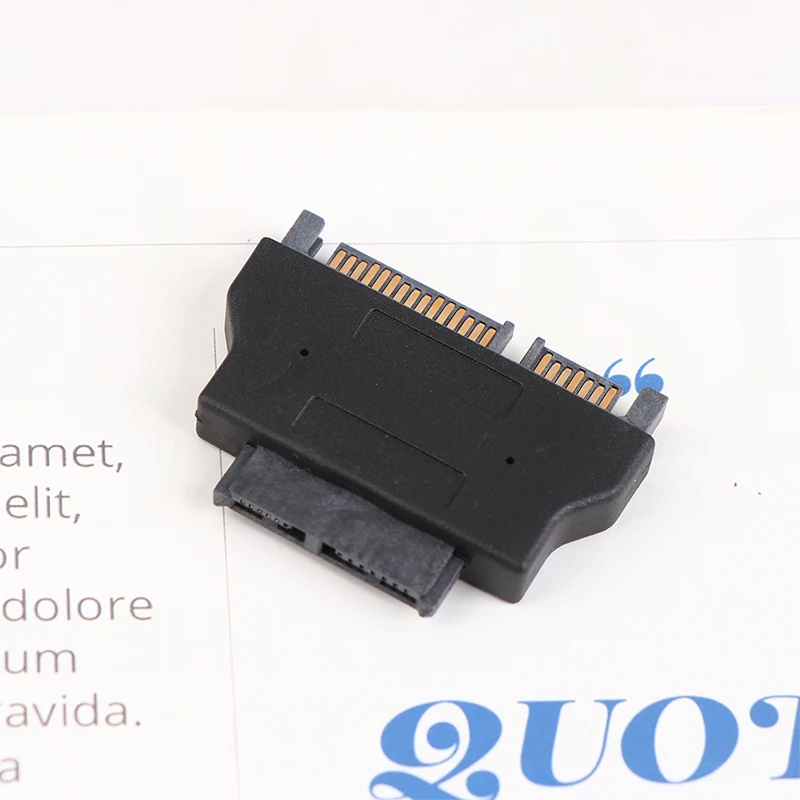 1Pc Slimline Adapter For SATA ATA 7+15 Serial 22Pin Male To Slim SATA 7+6 13Pin Female Adapter Electronic Accessories