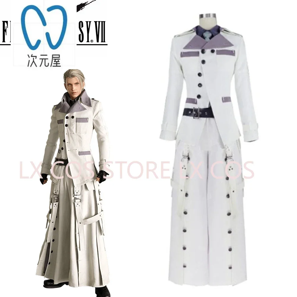 Game Remake FF VII Remake Rufus Shinra Cosplay Costume Halloween Uniform Outfit Anime Clothes Custom Made