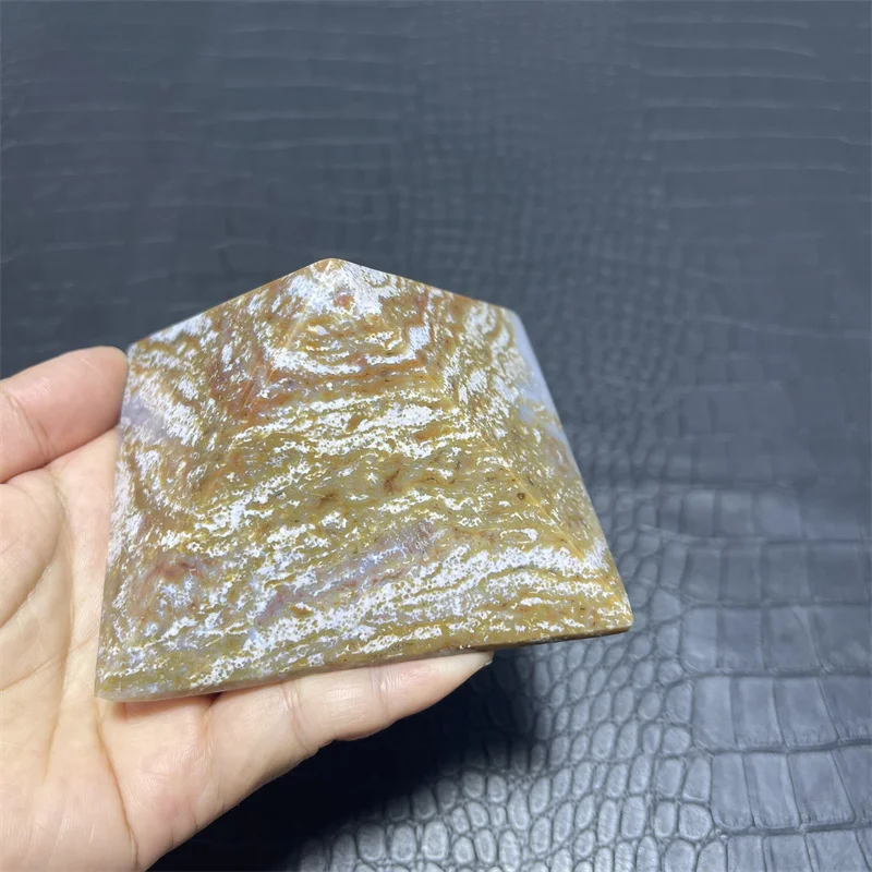 

2.5kg Natural Polished Ocean Jasper Pyramids Crystal Pyramids For Healing