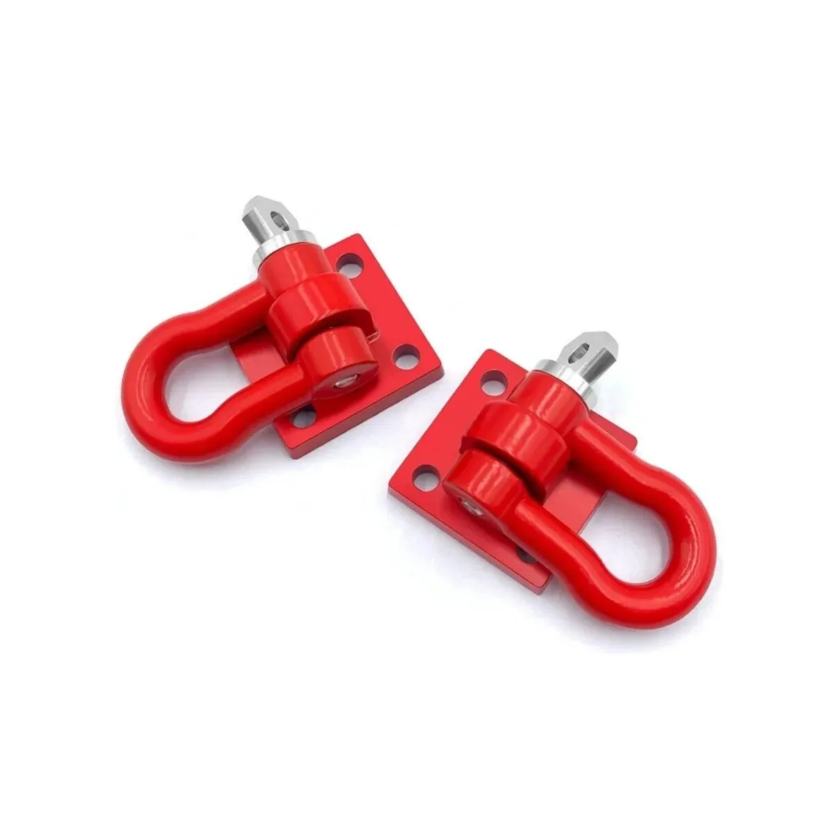 

LCX Racing 1/6 RC Crawler Aluminum Front Rear Bumper Tow Shackle Set for Axial SCX6 Upgrades Parts Accessories