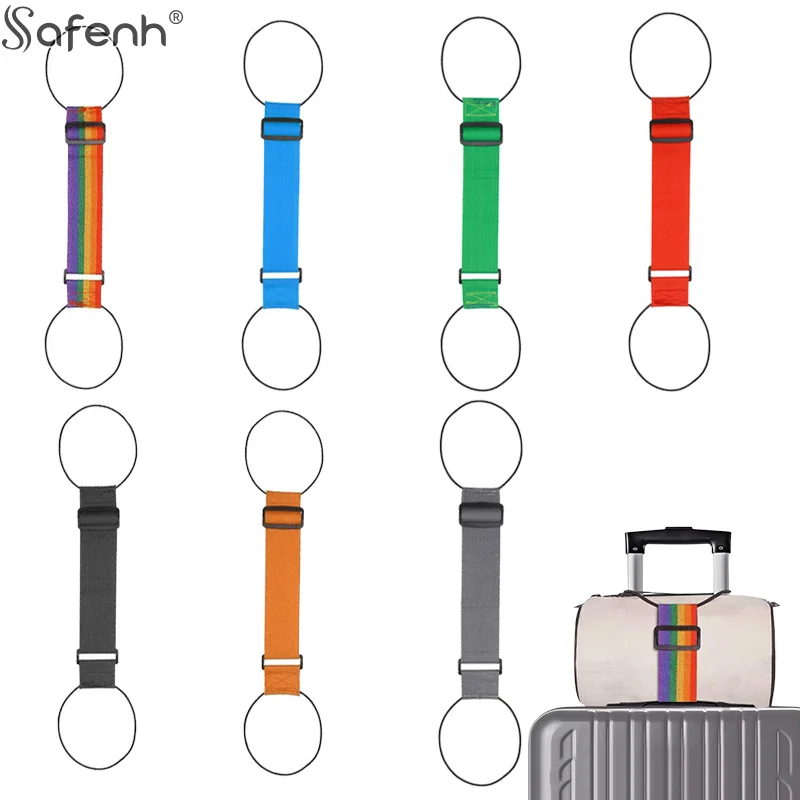 Multi Use Strong Adjustable Luggage Connector Straps, 2026 New Suitcases Rainbow Travel Straps Waterproof