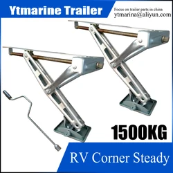 Heavy load Galvanized Folding style RV Trailer Stabilizing Stands Parts C-Style Jacks Caravan Stabiliser Parking Legs Motorhome