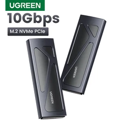 Ugreen m.2 nvme ssd caso adaptador 10gbps usb c 3.2 gen2 ferramenta-livre externo gabinete leitor nvme suporta m e b & m chaves