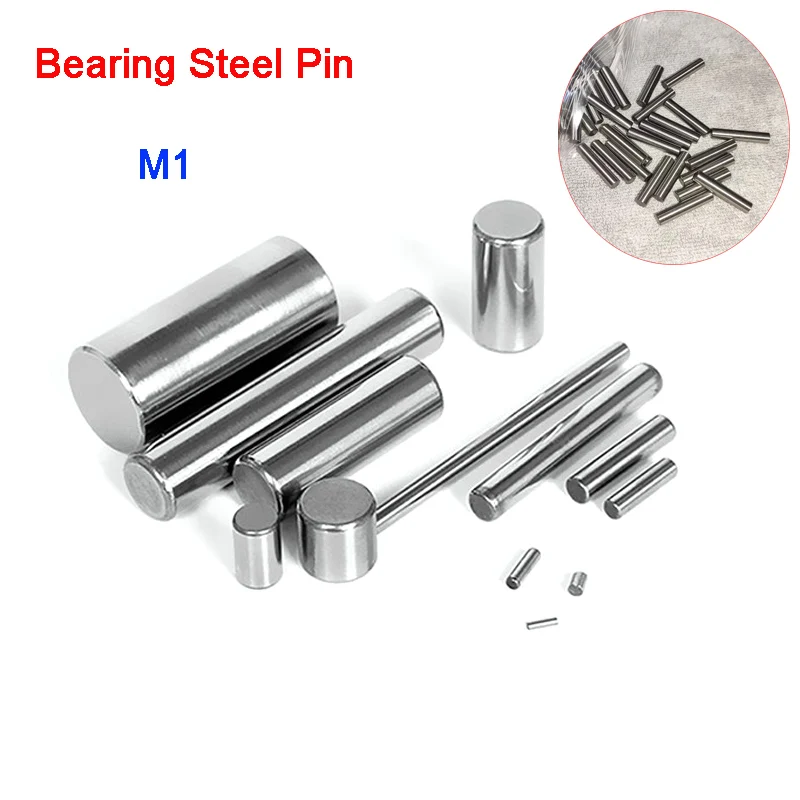 100pcs/lot Cylindrical Pin Locating Dowel Metal Dowel Roller Pins Bearing Steel M1 Parallel Pins Solid Cylinder Lock Pin