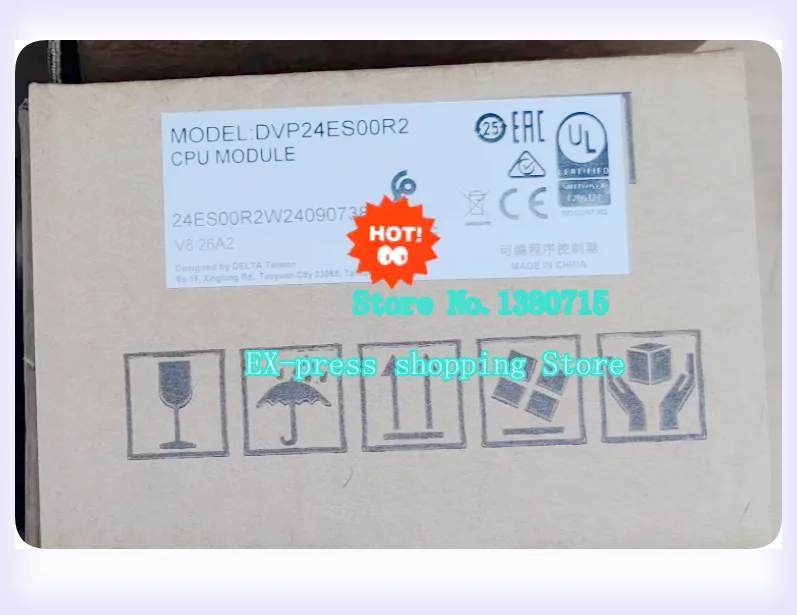 New Original DVP24ES00R2 PLC 100-240VAC 16DI 8DO Relay Output