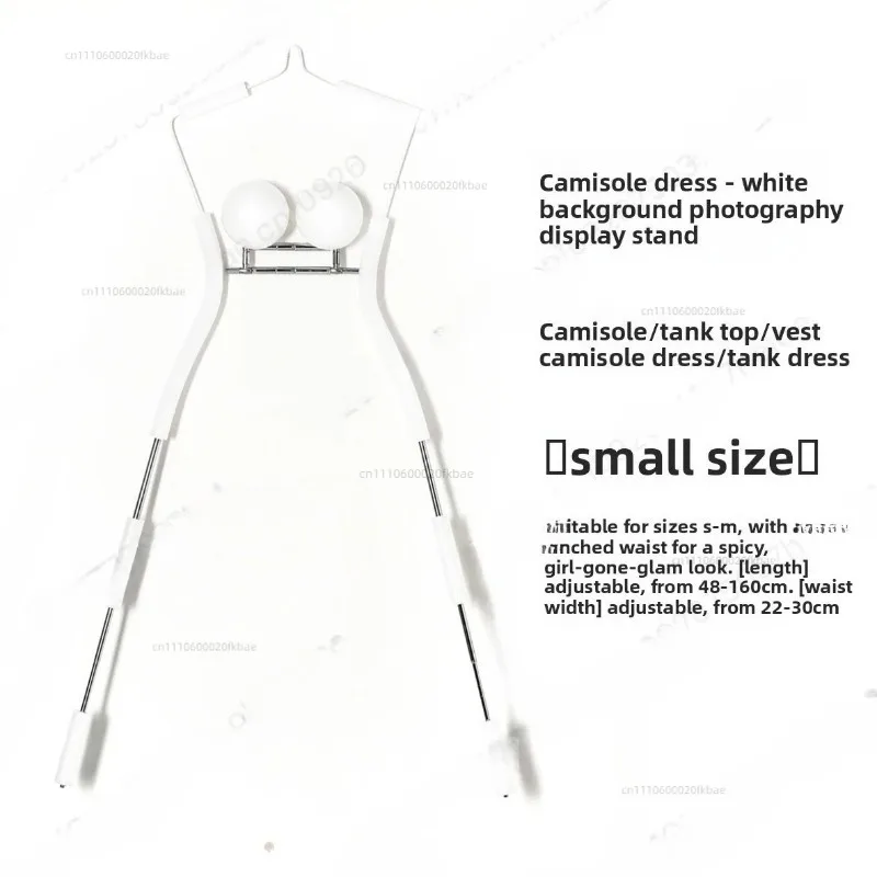 Vest suspender dress white background hanging shoot hanger clothing shooting live props invisible hanger