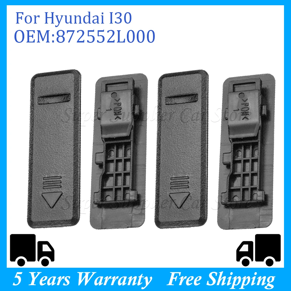 

87255A5000 872552L000 For Hyundai I30 New 2/4 Pack Roof Sink Roof Rail Mount Molding Clip Cap Replaceable Durable Auto Parts