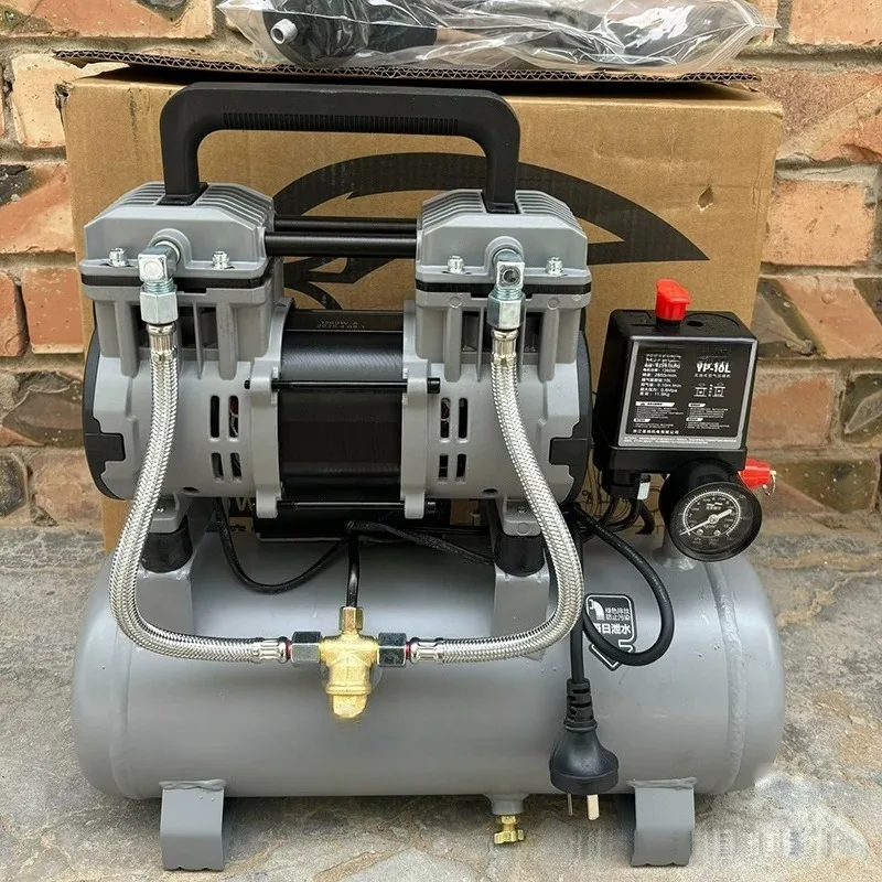 10/30L Oil Free Light Noise Air Compressor Multifunctional Woodworking Special Home Decoration Nail Gun Small New