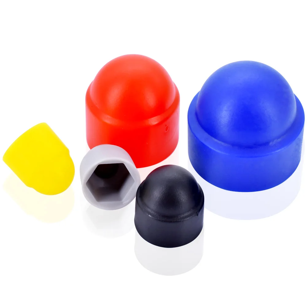 M3~M24 PE Plastic Hexagon Protection Caps Socket Hex Cap Nut For Car Wheels Exterior Decoration And Children\'s Sliding3-50pieces