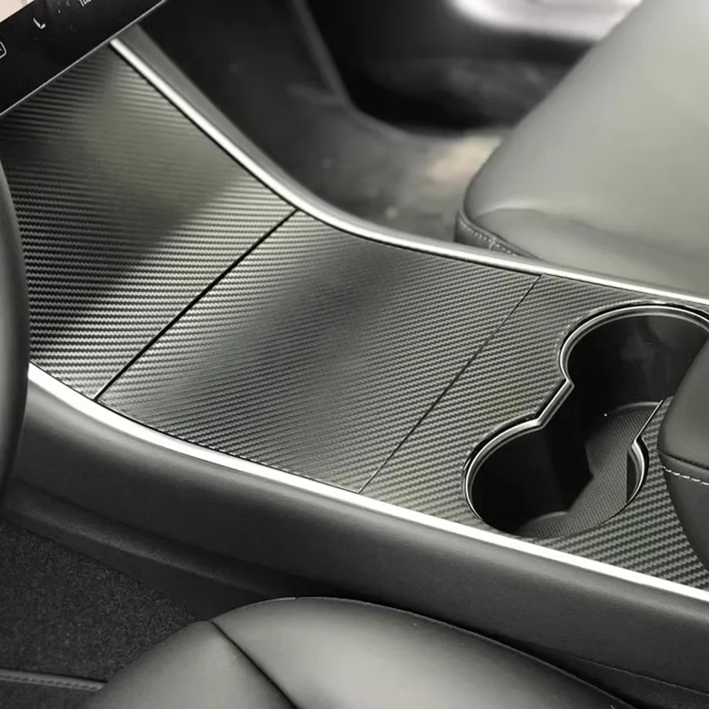 

Для Tesla Model 3 2017-2020 автомобильный Стайлинг 3D/5D углеродное волокно салон автомобиля центральная консоль цветная формовочная наклейка наклейки детали