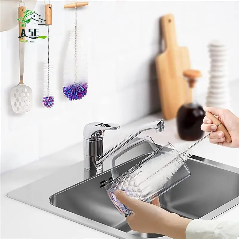 

A05E — упаковка из 2 щеток для чистки бутылок, средство для чистки бутылок Sodastream для стеклянных бутылок, белый цвет