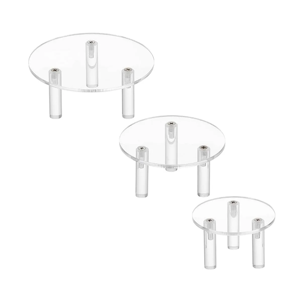 3 Packs Acrylic Jewelry Cosmetic Display Stand Jewelry Headdress Jewelry Cosmetic Display Stand