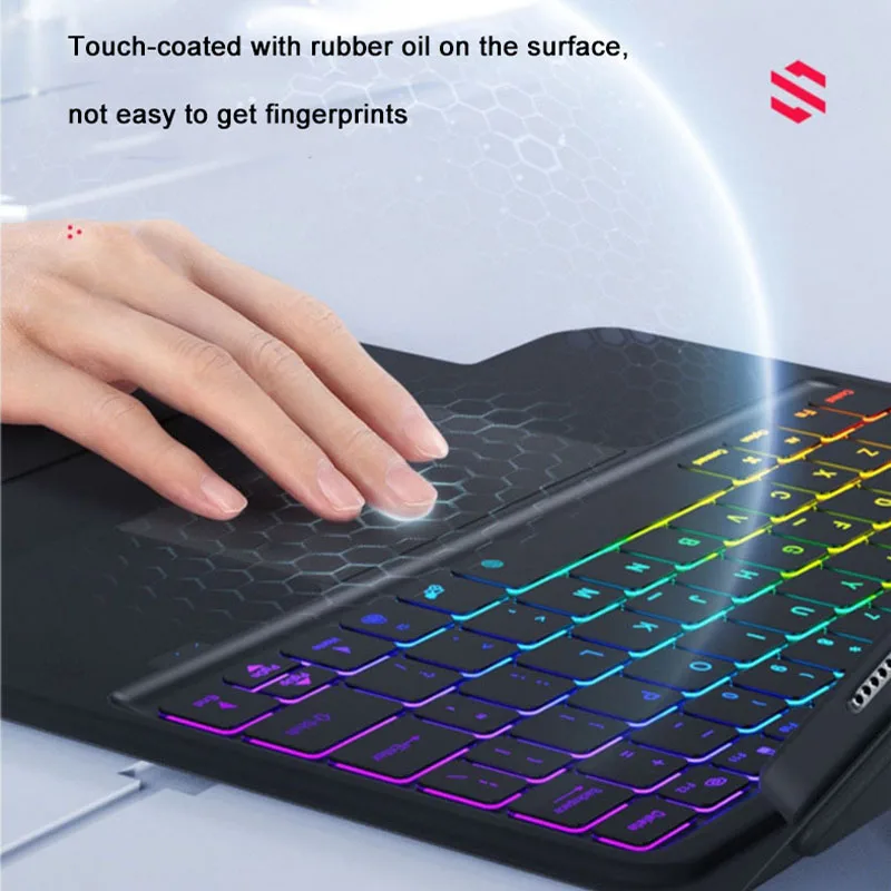 Para xiaomi almofada 5 redmi caso capa de teclado com slot de caneta para xiaomi almofada 5 pro 2021 teclado bluetooth mouse funda caso de mesa