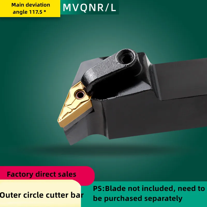 

1PC MVQNR1616K16 MVQNR2020K16 MVQNR2525M16 MVQNR3232P16 Carbide External Turning Tool Holder CNC Lather Cutter Tool