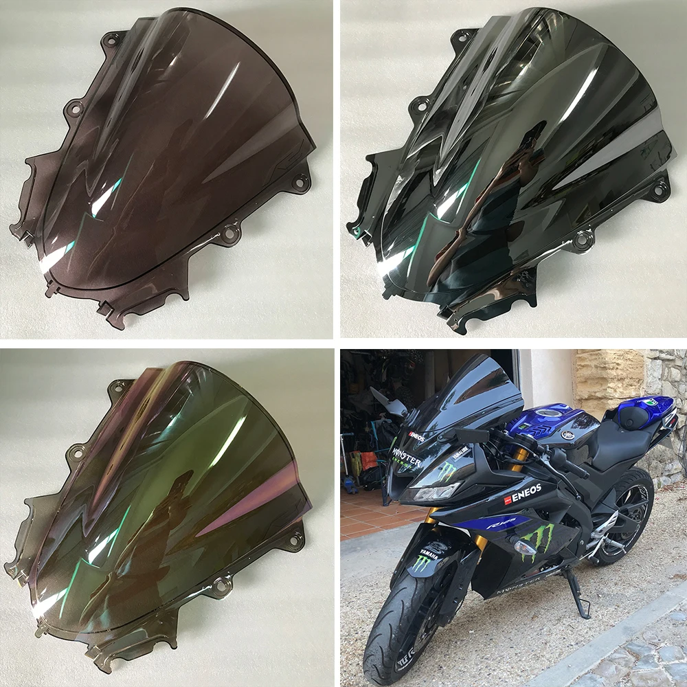 

YZF R15 Windscreen Windshield For 2017 2018 2019 2020 2021 Yamaha YZF-R15 V3.0 YZF-R 125 Wind Deflector Double Bubble YZFR125