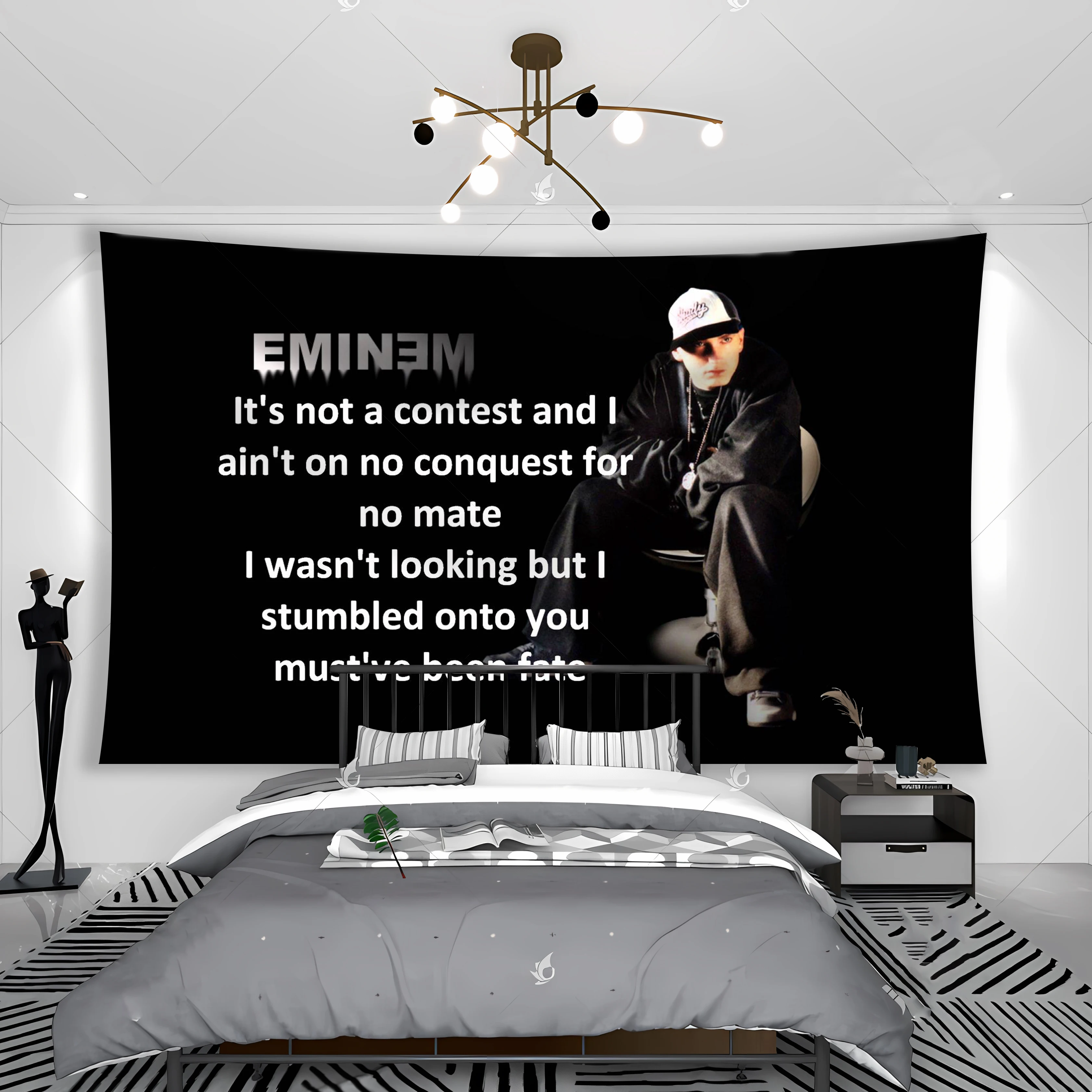 Eminems Slim Shady Homage Tapestry Banner Flag Wall Hanging Indie Room Decor Decoration Home Room Decoration