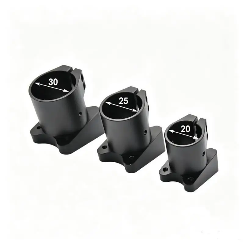 2Pcs Carbon Tube Clamp Connector 20/25/30mm, Aluminum Alloy Landing Gear Oblique Fixed Mount for Multiaxis Agricultural Drone