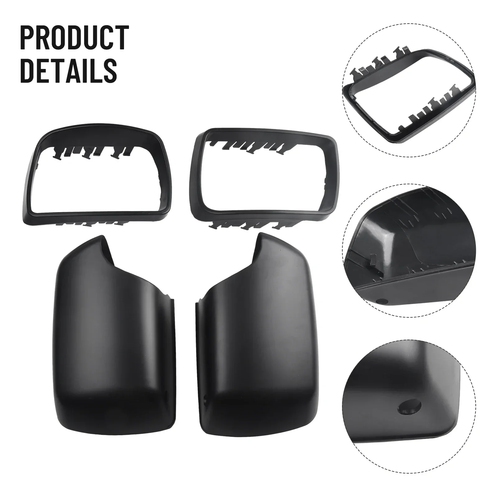 

Color Mirror Cover 4pcs(set) ABS Plastic Weatherproof Front Fit For BMW E53 3.0d/3.0i/4.4i/4.6is/4.8is 1999-2006