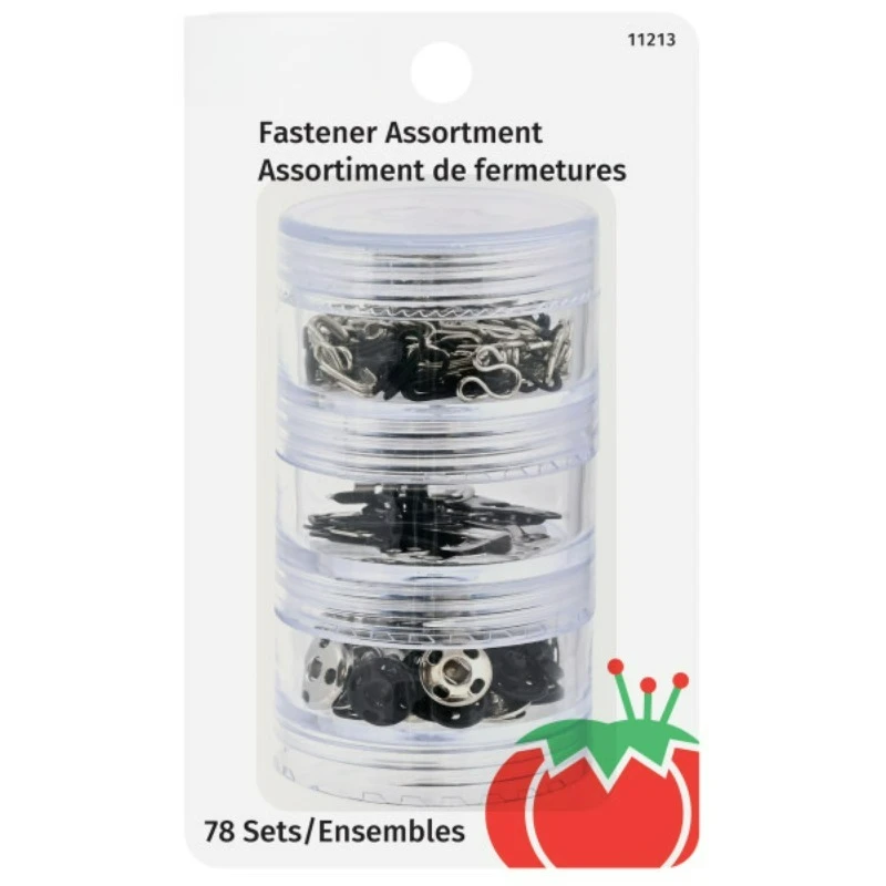 

Набор разноцветных швейных застежек (78 штук)