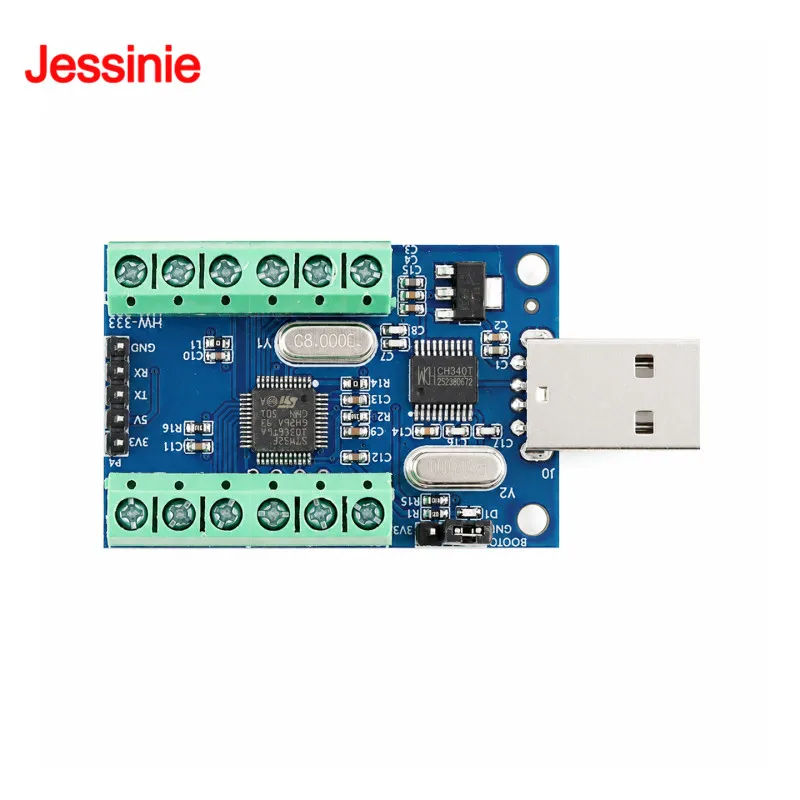 10 16 Channels USB Interface 12Bit 12 Bit AD Sampling Data Acquisition STM32 UART Communication ADC Module 3.3V 5V 10 Way 16