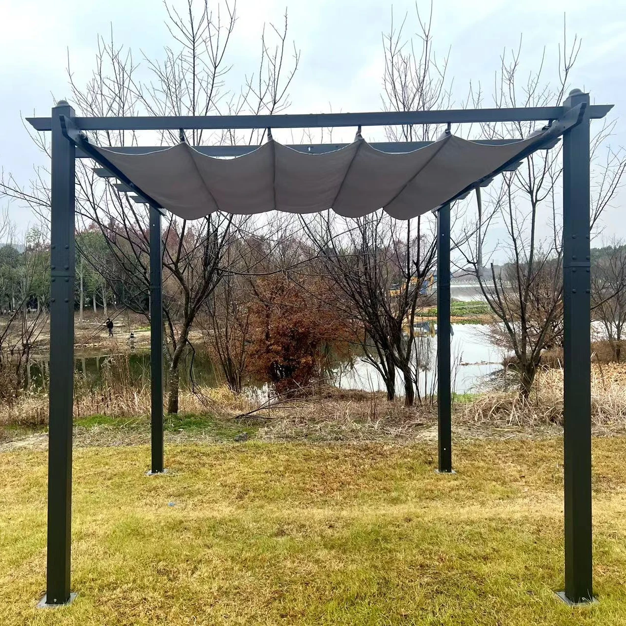 

New design Rugged modern gazebo Outdoor garden Rust-proof outdoor waterproof garden Aluminum gazebo