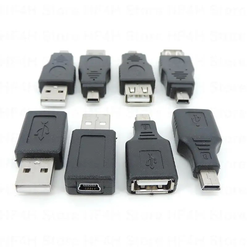 USB 2.0 A male female to usb B mini 5pin 5p male female to mirco female connector converter cable extension adapter plug B4