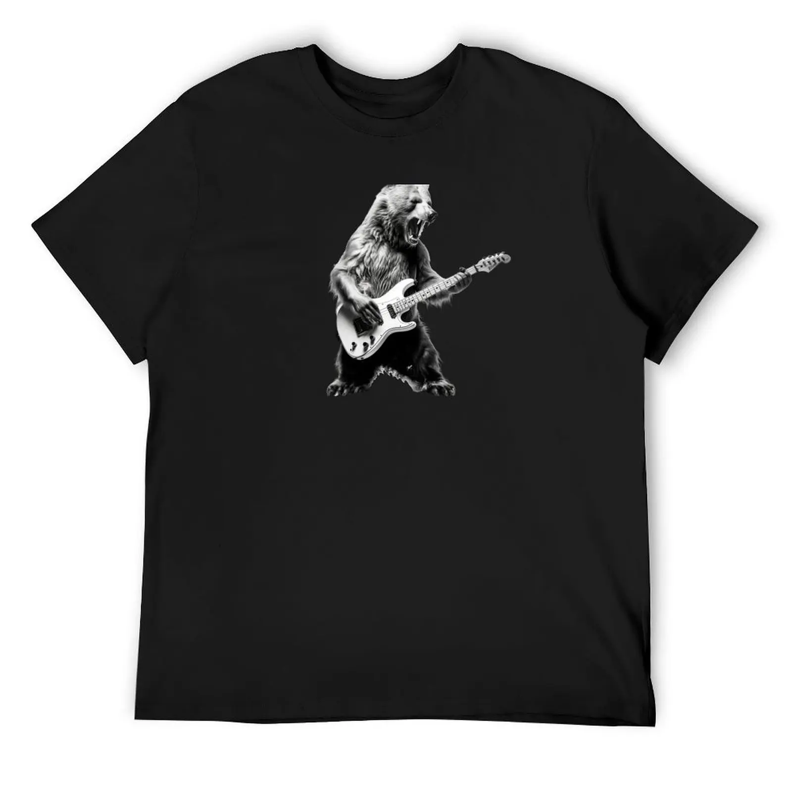 

Bear Playing Bass Guitar, Bass Guitar Player, unique Bass Player T-Shirt blanks tees men t shirts high quality