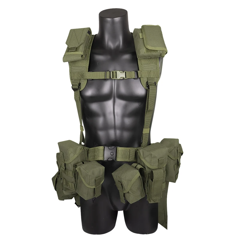 

Tactical Vest Belt Training Bags Men Chaleco Tactico Green Equipo Tactico Bags Tactiacal Gear Chest Rig With Mag Pouch