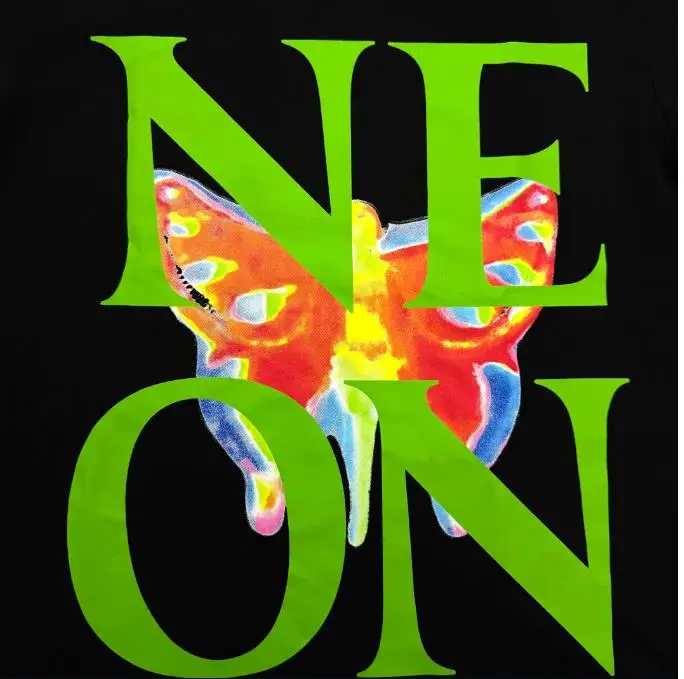 New Men Playboi Carti Neon Tour Merch Butterfly T Shirts T-Shirt Hip Hop Skateboard Street Cotton T-Shirts Tee Top US size e123