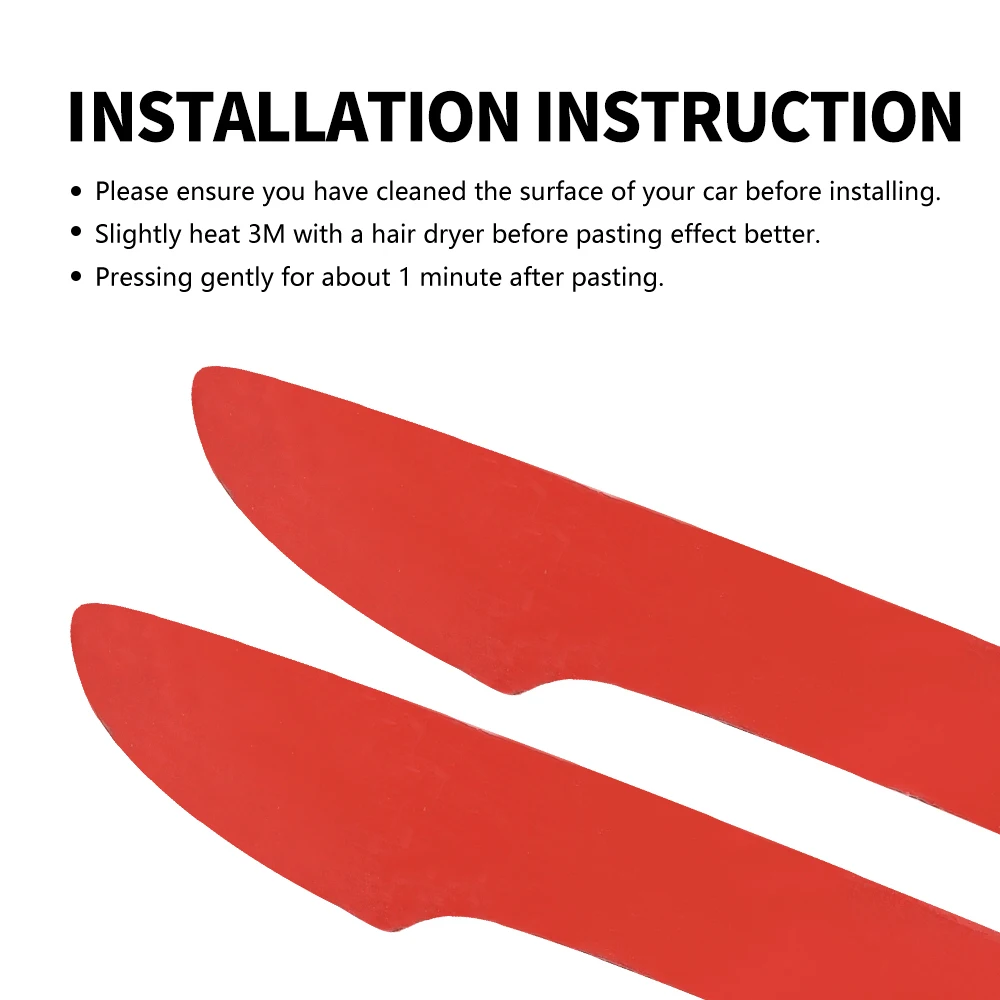 4 PCSUniversal Style Carbon Fiber Car Door Edge Guard Auto Door Side Strips Door Anti Scratch Protector Parts